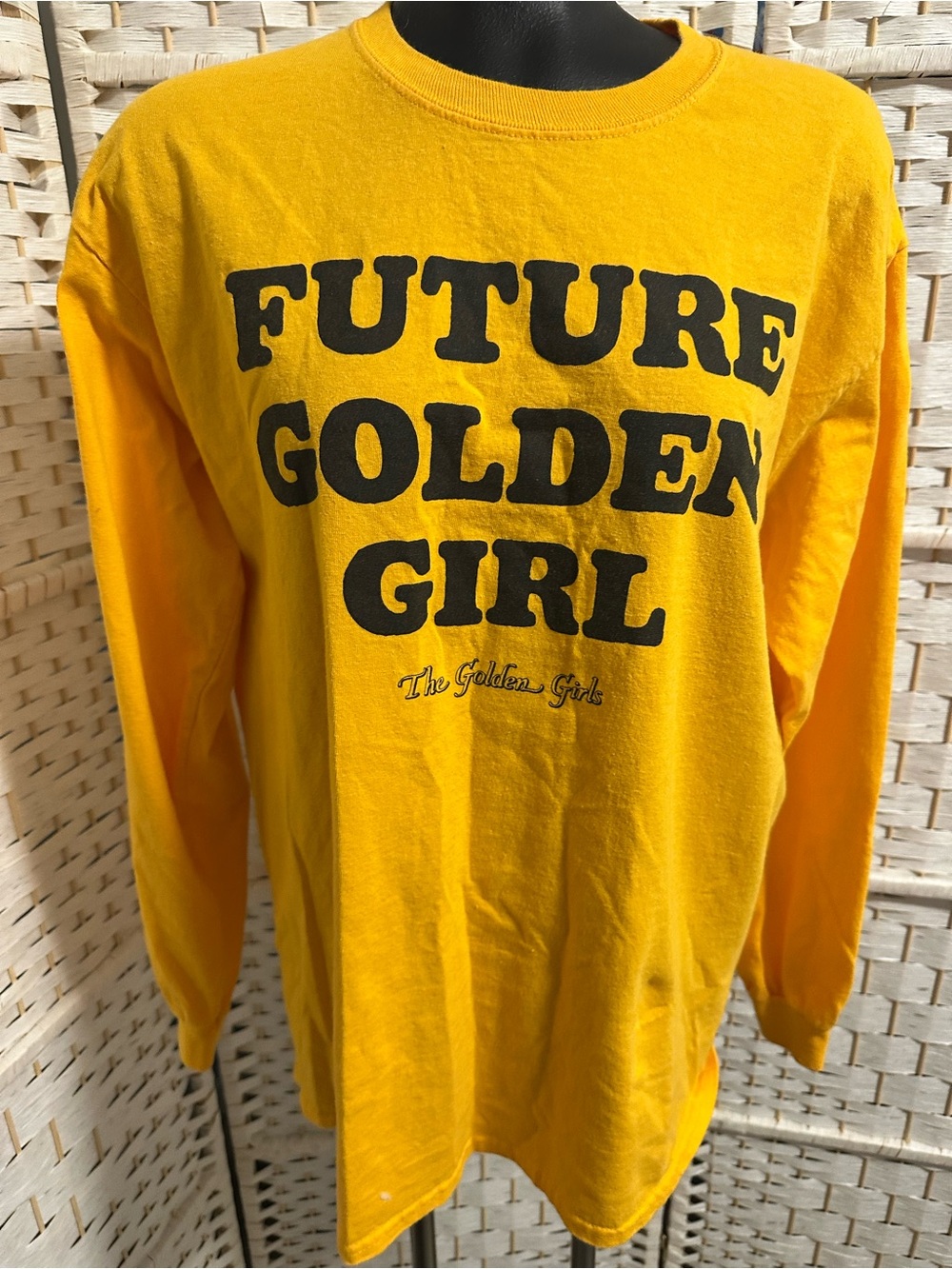 Future Golden Girl Yellow Graphic Long-Sleeve Tee